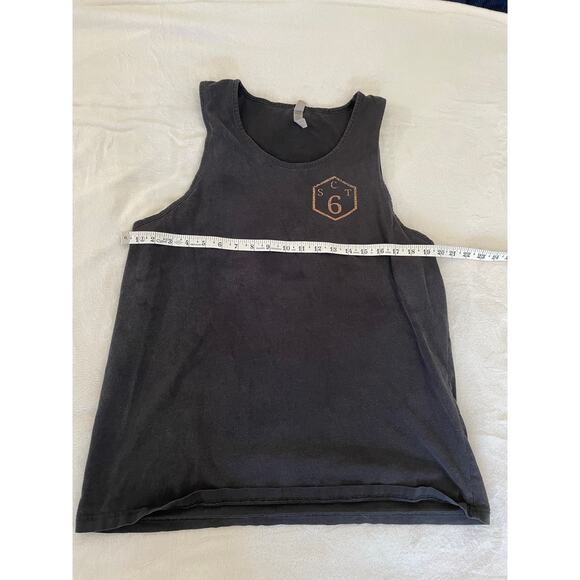 SCT 6 Graphic Tank Top Washed Black Men’s XL - Picture 3 of 7